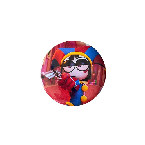 PRZ183 Przypinka button badzik Pomni Digital Circus TADC gun 32mm M
