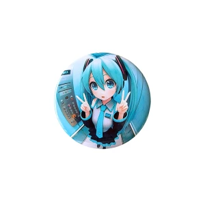 PRZ188 Przypinka button badzik Hatsune Miku winda rybie oko 32mm M