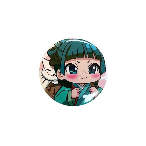 PRZ191 Przypinka button badzik Maomao Zapiski Zielarki 32mm M