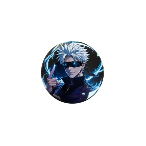 PRZ205 Przypinka button badzik Satoru Gojo z Jujutsu Kaisen anime 32mm M