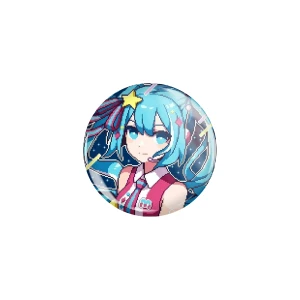 PRZ211 Przypinka button badzik Hatsune Miku vocaloid 32mm M