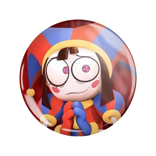 PRZ221 Przypinka button badzik Pomni Digital Circus TADC 58mm L
