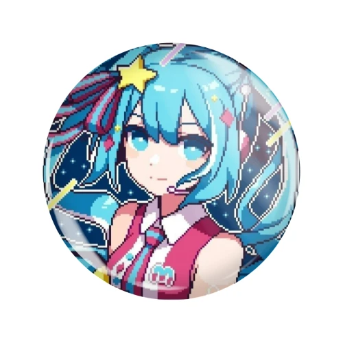 PRZ227 Przypinka button badzik Hatsune Miku vocaloid 58mm L