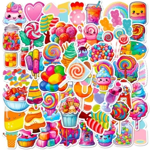 W19 Naklejki STICKER BOMB WLEPY wlepki LIZAK SWEET na laptop samochód 50szt