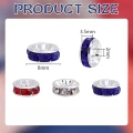 PC8 Przekładki dyski z cyrkoniami 8mm kółko cyrkonie zestaw 12szt