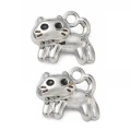 ZAW491 Zawieszki 3D metalowe emaliowane powlekane kotek kot kotki 2szt