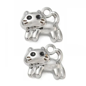 ZAW491 Zawieszki 3D metalowe emaliowane powlekane kotek kot kotki 2szt