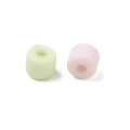 KOK290 Koraliki akrylowe oponki baryłki kolumny rurki pastelowe 4.5mm 50szt