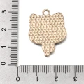 ZAW493 Zawieszka metalowa kot kotek czarny emalia do bransoletek 26mm 1szt