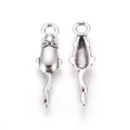 ZAW495 Zawieszki metalowe mysz MYSZY myszki do bransoletek 21mm 5szt