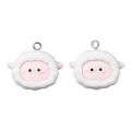 ZAW505 Zawieszki żywica owca owieczka kawaii cute 2szt