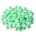 KOP177 Koraliki oponki 9mm kandi pony bead jasnozielone 20szt