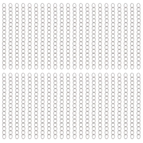LAN13 łańcuszek łańcuszki przedłużanie 45x3mm bransoletki stal szlachetna 20szt