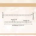 LAN13 łańcuszek łańcuszki przedłużanie 45x3mm bransoletki stal szlachetna 20szt