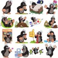 Naklejki STICKER BOMB WLEPY wlepki KRET KRECIK na laptop samochód 40szt