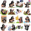 Naklejki STICKER BOMB WLEPY wlepki KRET KRECIK na laptop samochód 40szt
