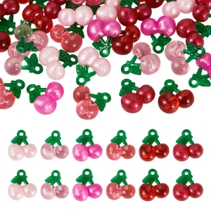 ZAW521 Zawieszki WIŚNIA WISIENKI wiśnie owoce zestaw 6szt kawaii