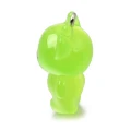 ZAW525 Zawieszka z żywicy fluo kot kotek glorp alien cat UFO zielony 27mm 1szt