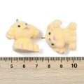 ZAW528 Zawieszka pies piesek puszysty futerko aksamit golden retriever 29mm 1szt
