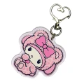 BHM112 Brelok breloczek akrylowy hand made pleksa My Melody piżamka kawaii różowy