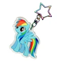 BHM121 Brelok breloczek akrylowy HM Rainbow Dash MLP kucyk