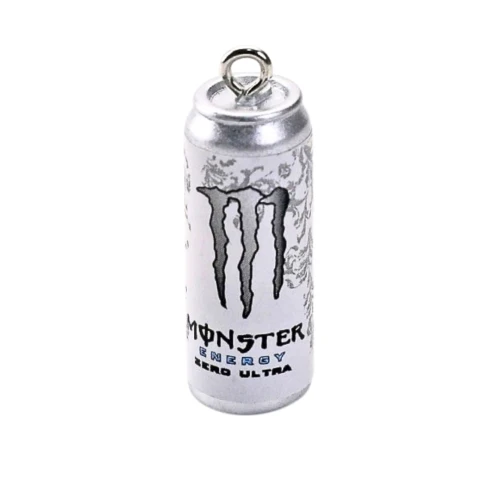 ZAW534 Zawieszka z żywicy 28mm puszka napój monster energy biały 1szt
