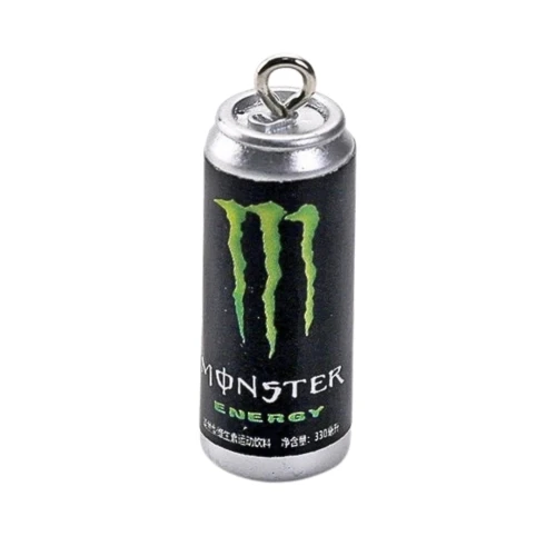 ZAW535 Zawieszka z żywicy 28mm puszka napój monster energy czarny 1szt
