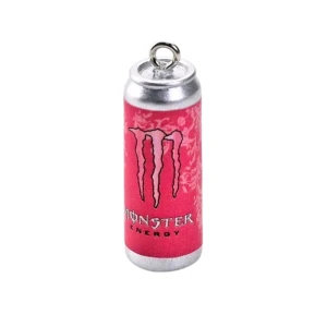ZAW536 Zawieszka z żywicy 28mm puszka napój monster energy różowy 1szt