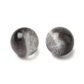 GAL14 Koraliki Galaxy mieniące AB gwiezdny pył czarne fiolet ombre 9.5mm 10szt