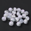 GAL16 Koraliki Galaxy mieniące AB gwiezdny pył białe clear ombre 9.5mm 10szt