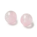GAL17 Koraliki Galaxy mieniące AB gwiezdny pył różowe ombre 9.5mm 10szt