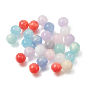 GAL18 Koraliki Galaxy mieniące gwiezdny pył OPALIZUJĄCE mix 10mm 20szt