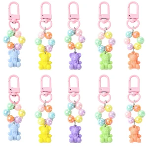 BR35 ZESTAW Breloki breloczki misie miś teddy i kule kuleczki AB 5szt