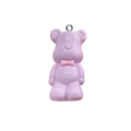 ZAW554 Zawieszka z żywicy akrylowej 1szt duża XL miś misiu TEDDY fioletowy