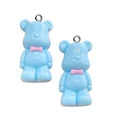 ZAW555 Zawieszka z żywicy akrylowej 1szt duża XL miś misiu TEDDY niebieski
