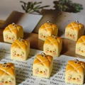 ZAW560 Zawieszki z żywicy tost ser kotek miś kawaii jelly cat 2szt