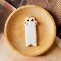ZAW565 Zawieszka z żywicy XL długi kotek long baton jelly cat 1szt biały pink