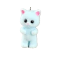 ZAW570 Zawieszka duża KOT Kotek kitty puszysty 1szt błękitny futerko