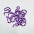 Łańcuszek kulkowy z zapięciem 2,4mm 12cm 10szt do biżuterii metek fioletowy