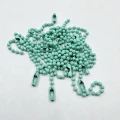Łańcuszek kulkowy z zapięciem 2,4mm 12cm 10szt do biżuterii metek morski