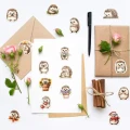 W271 Naklejki winylowe STICKER bomb WLEPY wlepki jeżyk jeże jesień 50szt
