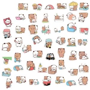 W274 Naklejki STICKER BOMB WLEPY wlepki Bubu & Dudu misie 50szt