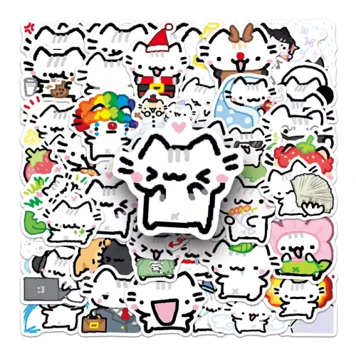 W275 Naklejki STICKER BOMB WLEPY wlepki Basilleaf kotek kot 50szt