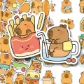 W276 Naklejki STICKER BOMB WLEPY mini wlepki kapibara kapibary 50szt