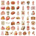 W277 Naklejki laminowane STICKER BOMB WLEPY wlepki truskawki cute kawaii 50szt