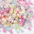 KOK326 Koraliki KWIATKI TULIPAN kwiatuszki kwiatki 6mm mix pastelowe 100szt