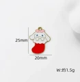 ZEM1 Zawieszki metalowe emaliowane święta świąteczne 2szt Cinnamoroll