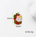 ZEM2 Zawieszki metalowe emaliowane święta świąteczne 2szt Melody