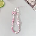 ST39 Smycz zawieszka brelok do telefonu kokardka bunny cute