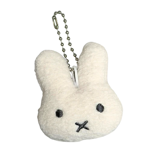 BRE54 Brelok breloczek króliczek Miffy bunny miękka puszysta zawieszka kawaii